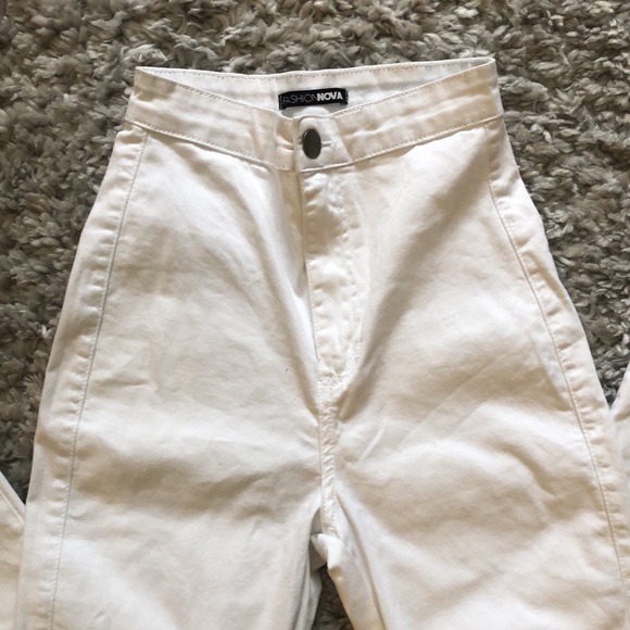 Ultra High Rise White Pants - Picture 2 of 5